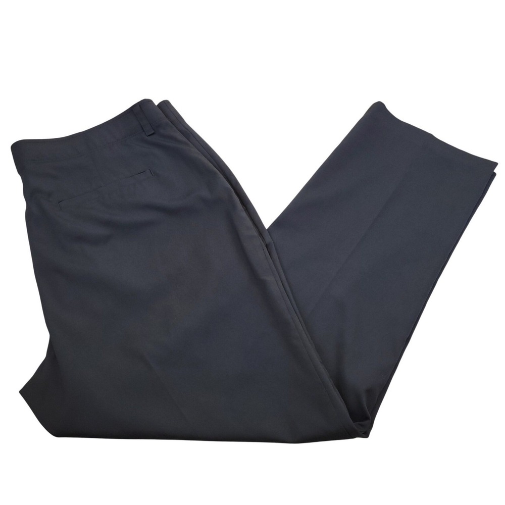 Mens Black Golf Pants 38x30 Elastic‎ Waist PGA Tour Perry Ellis Lightweight